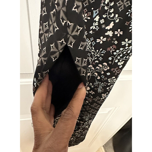 Ted Baker Women 1 4 Jumpsuit Marcila Hazel Halter Neck Wide Leg Black Multi New - Picture 9 of 15